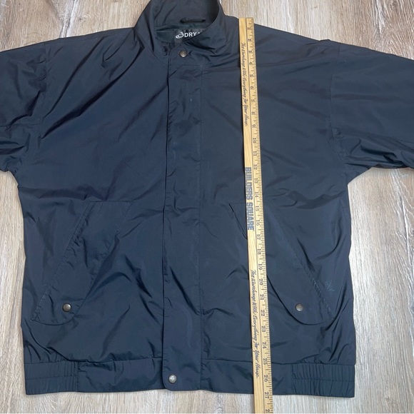 FOOTJOY DRYJOYS Mens Black Short Sleeve Button up Zip up Hidden Pocket Size Med - Picture 16 of 16